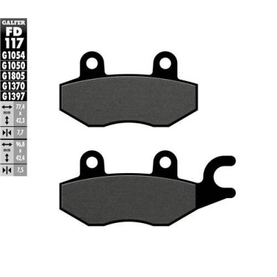 Placute moto fata/spate Galfer SEMI METAL FD117G1054 Placute moto fata/spate Galfer SEMI METAL FD117G1054