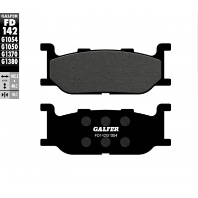 Placute frana moto fata Galfer SEMI METAL FD142G1054 Placute frana moto fata Galfer SEMI METAL FD142G1054