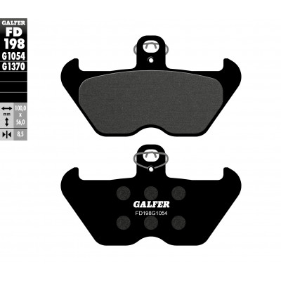 Placute moto fata Galfer SEMI METAL FD198G1054 Placute moto fata Galfer SEMI METAL FD198G1054