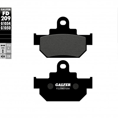 Placute frana fata Galfer SEMI METAL FD209G1054