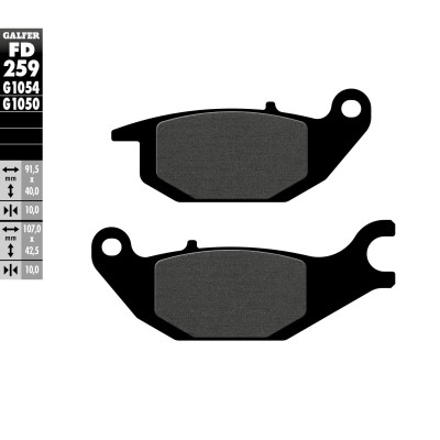 Placute moto fata/spate Galfer SEMI METAL FD259G1054 Placute moto fata/spate Galfer SEMI METAL FD259G1054