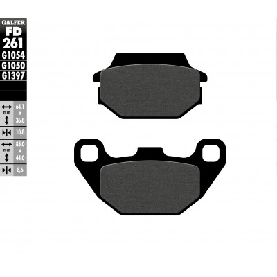 Placute moto fata/spate Galfer SEMI METAL FD261G1054 Placute moto fata/spate Galfer SEMI METAL FD261G1054