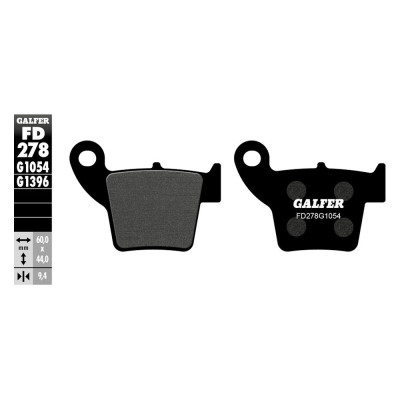 Placute moto spate Galfer SEMI METAL FD278G1054 Placute moto spate Galfer SEMI METAL FD278G1054