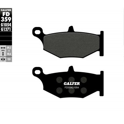 Placute frana spate Galfer SEMI METAL FD359G1054 Placute frana spate Galfer SEMI METAL FD359G1054