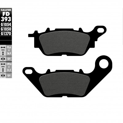 Placute moto fata/spate Galfer SEMI METAL FD393G1054 Placute moto fata/spate Galfer SEMI METAL FD393G1054