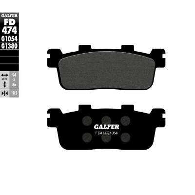 Placute moto spate Galfer SEMI METAL FD474G1054 Placute moto spate Galfer SEMI METAL FD474G1054