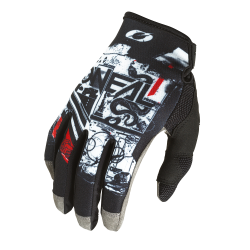 Manusi motocross O'NEAL MAYHEM SCARZ V.22 BLACK/WHITE/RED