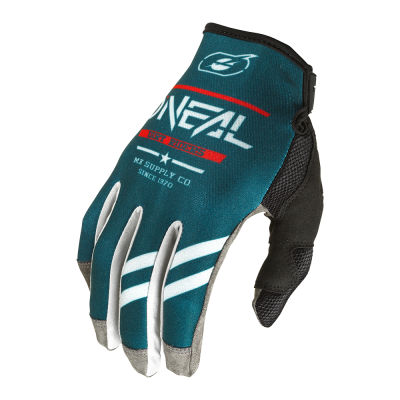 Manusi motocross O'NEAL MAYHEM SQUADRON V.22 TEAL/GRAY