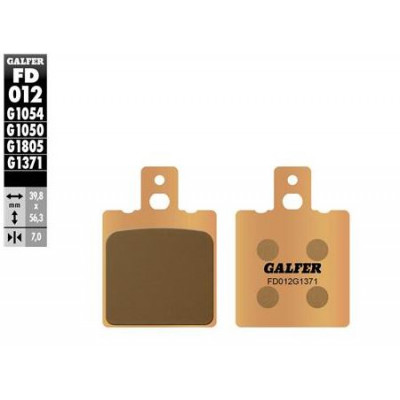 Placute frana fata/spate Galfer SINTERED COMPOUND FD012G1371 Placute frana fata/spate Galfer SINTERED COMPOUND FD012G1371