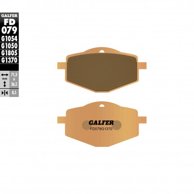 Placute frana fata/spate Galfer SINTERED COMPOUND FD079G1370 Placute frana fata/spate Galfer SINTERED COMPOUND FD079G1370
