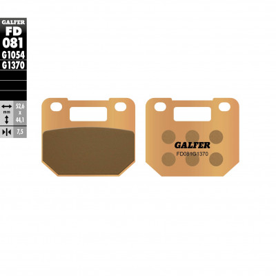 Placute frana fata Galfer SINTERED COMPOUND FD081G1370 Placute frana fata Galfer SINTERED COMPOUND FD081G1370