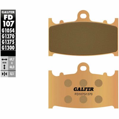 Placute frana fata Galfer SINTERED COMPOUND FD107G1370 Placute frana fata Galfer SINTERED COMPOUND FD107G1370