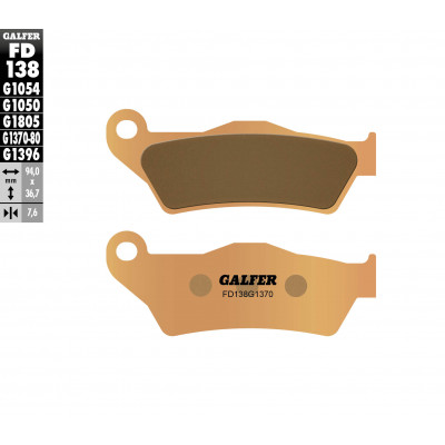 Placute frana fata Galfer SINTERED COMPOUND FD138G1370 Placute frana fata Galfer SINTERED COMPOUND FD138G1370