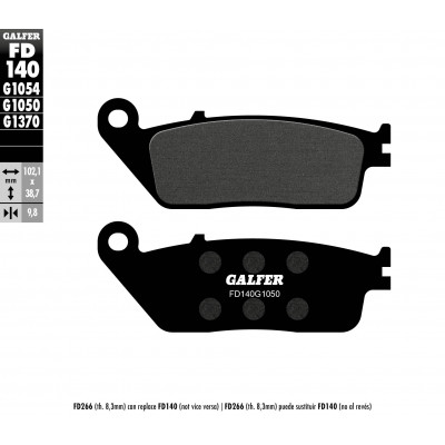 Placute frana fata/spate Galfer SCOOTER FD140G1050 Placute frana fata/spate Galfer SCOOTER FD140G1050