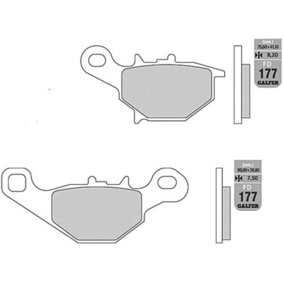 Placute frana fata Galfer SEMI METAL FD177G1054