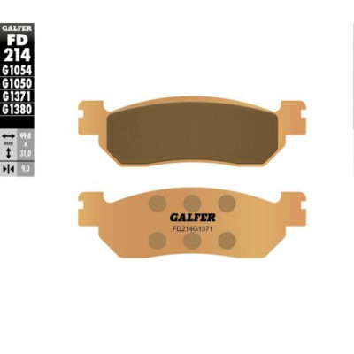 Placute frana fata/spate Galfer SINTERED COMPOUND FD214G1371 Placute frana fata/spate Galfer SINTERED COMPOUND FD214G1371