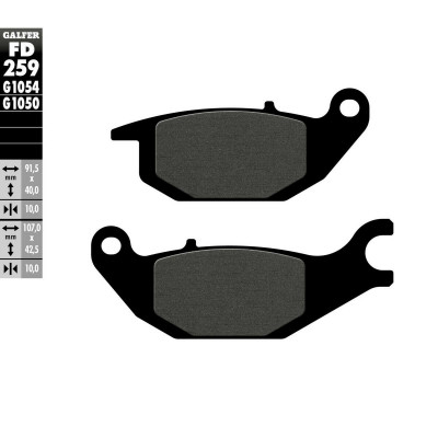 Placute frana fata/spate Galfer SCOOTER FD259G1050 Placute frana fata/spate Galfer SCOOTER FD259G1050