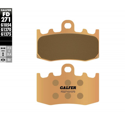 Placute frana fata Galfer SINTERED COMPOUND FD271G1370 Placute frana fata Galfer SINTERED COMPOUND FD271G1370