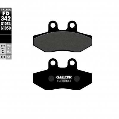 Placute frana fata Galfer SEMI METAL FD342G1054 Placute frana fata Galfer SEMI METAL FD342G1054