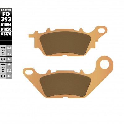 Placute frana moto, fata/spate Galfer SINTERED COMPOUND FD393G1370 Placute frana moto, fata/spate Galfer SINTERED COMPOUND FD393G1370