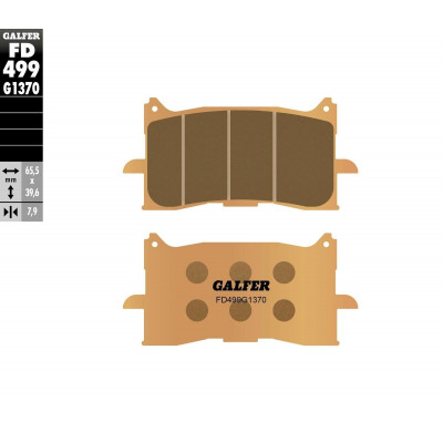Placute frana fata Galfer SINTERED COMPOUND FD499G1370 Placute frana fata Galfer SINTERED COMPOUND FD499G1370