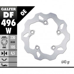 Disc frana spate Galfer WAVE FIXED 220x4,5mm DF496W