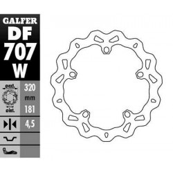 Disc frana fata Galfer WAVE FIXED 320x4.5mm DF707W