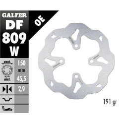 Disc frana spate Galfer WAVE FIXED 150x2,9mm DF809W