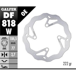 Disc frana fata Galfer WAVE FIXED 185x2,7mm DF818W