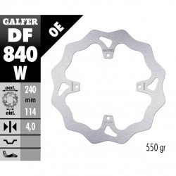 Disc frana spate Galfer WAVE FIXED 240x4mm DF840W