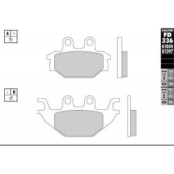 Placute frana fata/spate Galfer SINTERED COMPOUND FD336G1397 Placute frana fata/spate Galfer SINTERED COMPOUND FD336G1397