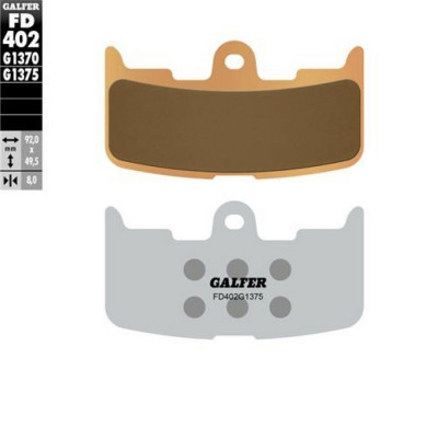Placute frana fata Galfer SINTERED COMPOUND FD402G1375 Placute frana fata Galfer SINTERED COMPOUND FD402G1375