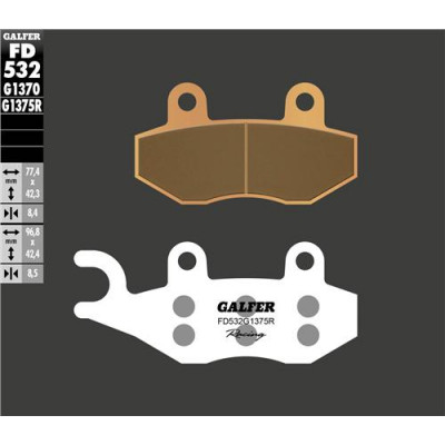 Placute frana fata Galfer SINTERED RACING COMPOUND FD325G1375R Placute frana fata Galfer SINTERED RACING COMPOUND FD325G1375R