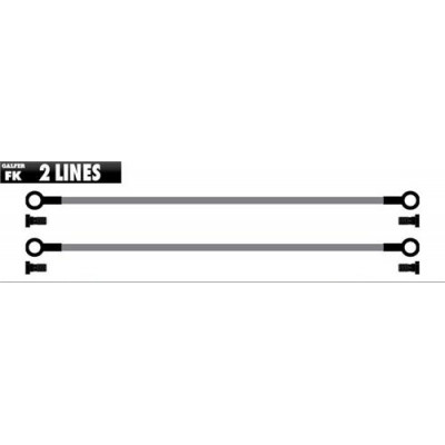 Furtun de frana Galfer METALLIC LINES 2 TUBES BLACK-BRASS FK103C419
