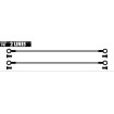 Furtun de frana Galfer METALLIC LINES 2 TUBES BLACK-BRASS FK103C512 thumb