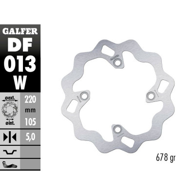 Disc frana spate Galfer WAVE FIXED 220x5mm DF013W