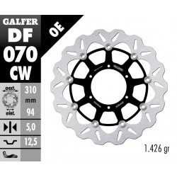 Disc frana fata Galfer WAVE FLOATING COMPLETE (C. ALU.) 310x5mm DF070CW