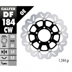 Disc frana fata Galfer WAVE FLOATING COMPLETE (C. ALU.) 300x5mm DF184CW