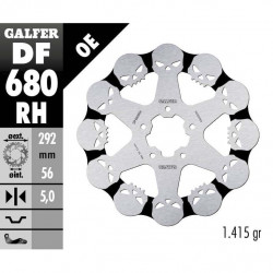 Disc frana fata Galfer WAVE SKULL DESIGN FIXED 292x5mm DF680RH