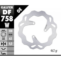 Disc frana spate Galfer WAVE FIXED 200x4mm DF758W