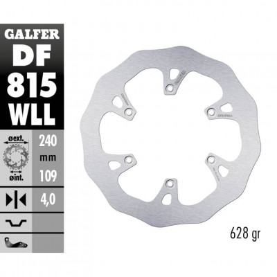 Disc frana spate Galfer WAVE FIXED SOLID 240X5MM DF815WLL Disc frana spate Galfer WAVE FIXED SOLID 240X5MM DF815WLL