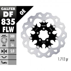 Disc frana fata Galfer WAVE FLOATING (C. STEEL) 300x5mm DF835FLW