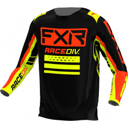 Bluza motocross FXR  CLUTCH PRO MX22 BLACK/NUKE RED/HI VIS