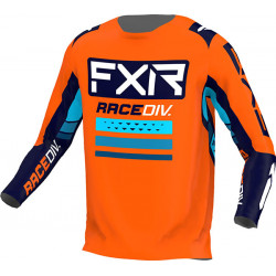 Bluza motocross pentru copii FXR CLUTCH PRO MX22 YOUTH ORANGE/MIDNIGHT
