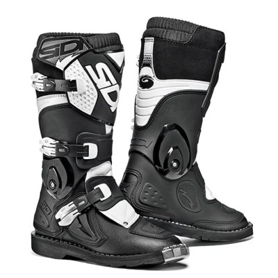Cizme motocross pentru copii SIDI FLAME BLACK-WHITE