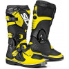 Cizme motocross pentru copii SIDI FLAME BLACK-YELLOW FLOU