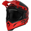 Casca motocross ACERBIS  STEEL CARBON RED MAT