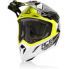 Casca motocross ACERBIS STEEL CARBON WHITE/YELLOW