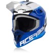 Casca motocross ACERBIS  LINEAR WHITE/BLUE thumb
