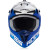 Casca motocross ACERBIS  LINEAR WHITE/BLUE thumb